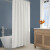 Cortina de Baño Home Class Dobby con Argollas 180 x 180 cm BLANCO