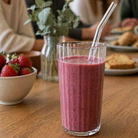 Set de 6 sorbitos de vidrio reutilizables con limpiador Sc