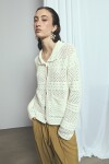 Cardigan calado PREVENTA beige