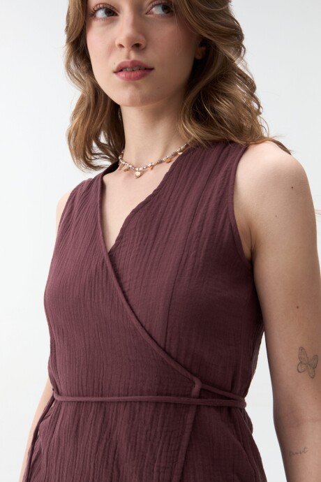 CHALECO HELENA Bordó