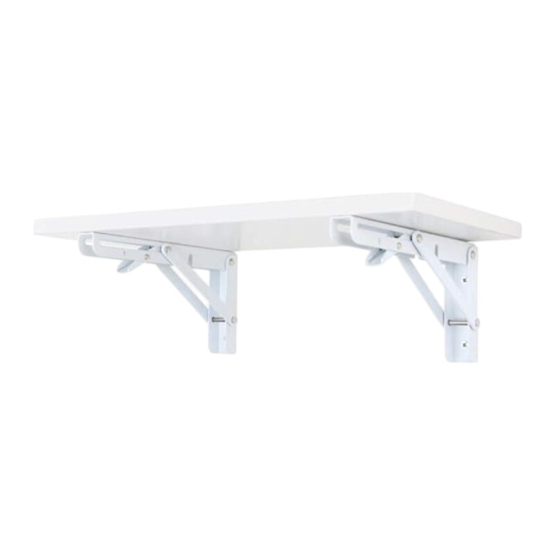 Ménsula metálica plegable 30x14 Blanco