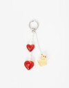 Llavero Acrilico Llavero Y Bag Charm Corazones - Combinacion Multicolor