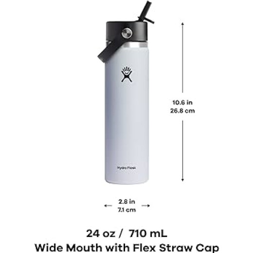 Botella Hydro Flask 24 OZ (0.71 L) WIDE FLEX STRAW CAP CASCADE - Celeste Botella Hydro Flask 24 OZ (0.71 L) WIDE FLEX STRAW CAP CASCADE - Celeste