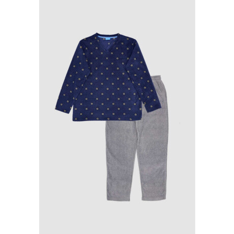 67-1807 pijama con puntitos Azul
