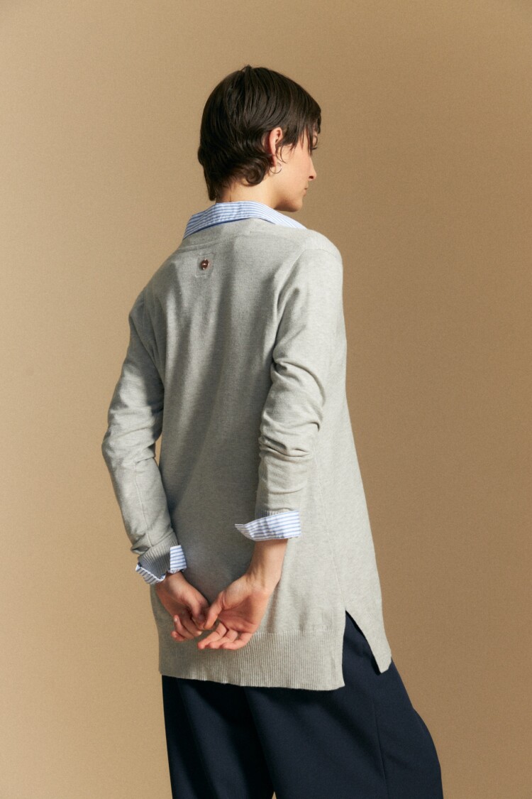 CARDIGAN ROMERO Gris Melange
