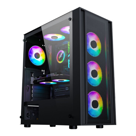 Gabinete Gaming Marvo CA-123 Panel Rgb Mid Tower Atx 001