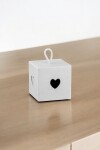 Caja corazon 10x10x10 cm. BLANCO