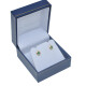 Caravanas en oro 18k amarillo y esmeralda oval Caravanas en oro 18k amarillo y esmeralda oval