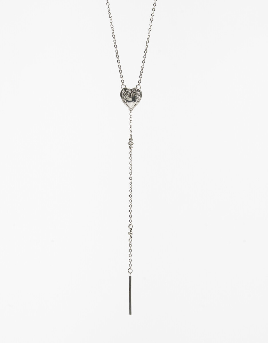 Collar Boho Largo Y Corazón 
