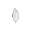 Anillo Hoja-Plata 925 Ajustable-Piedra Nacar-AN3394 conpiedra