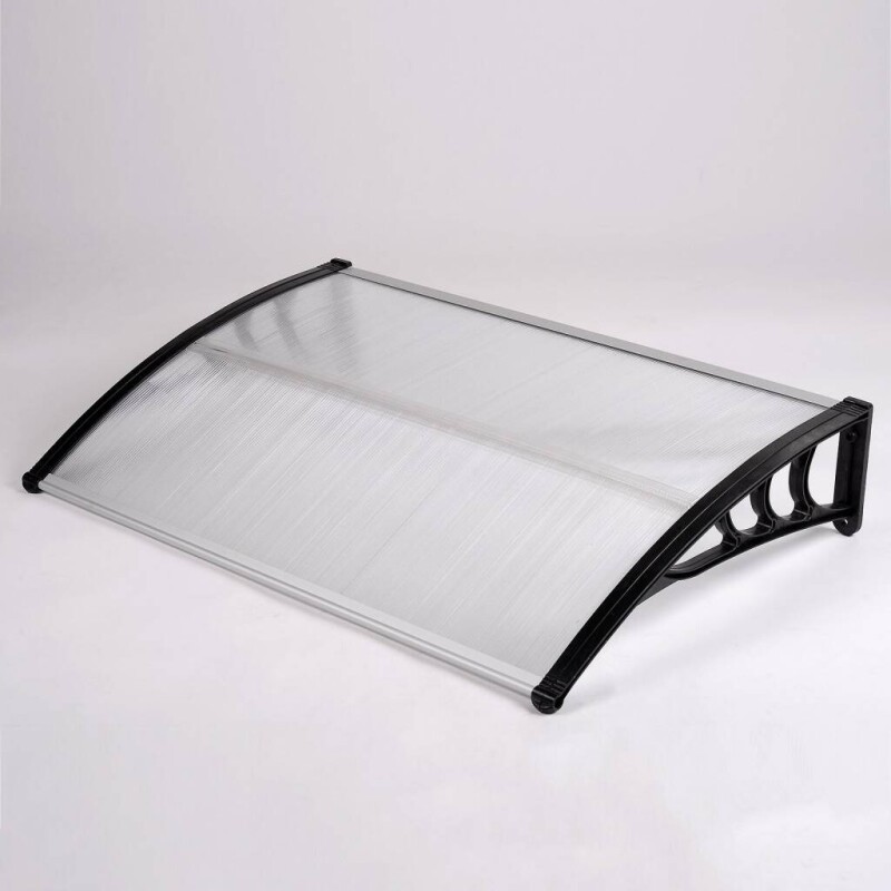 Alero de Policarbonato – Protección contra Lluvia, Sol y Rayos UV 100 x 80 cm