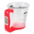 Taza Medidora Graduada 600ml + Balanza + Termometro 3 en 1 Variante Color Rojo