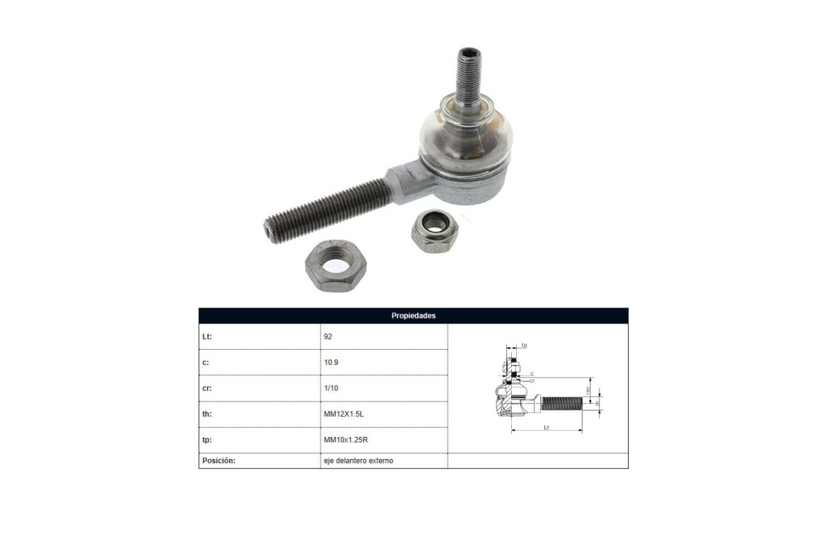 Puntero Mercedes Benz 190 D (W201) 82-93 Der/Izq Puntero Mercedes Benz 190 D (W201) 82-93 Der/Izq