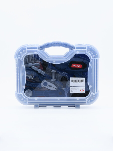 JUEGO DE HERRAMIENTAS A PILA AZUL