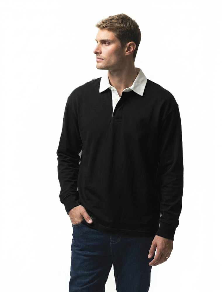 Remera Algodón Atlanta Negro