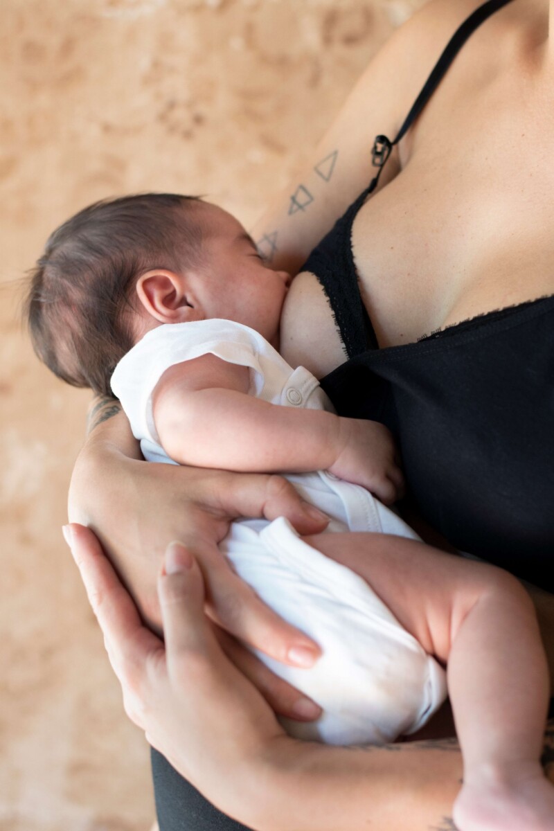 Soutien Maternal Rocío Algodón – Lactancia y Embarazo Negro