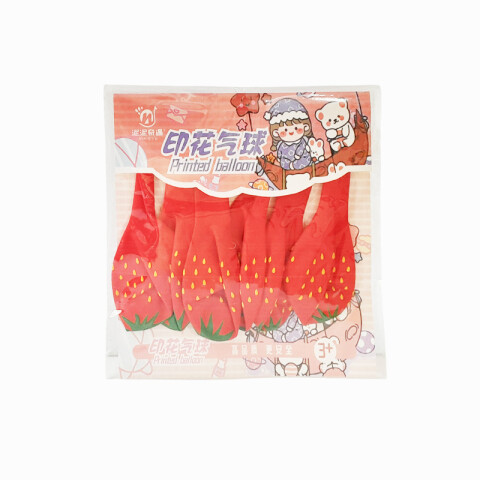 Globos forma fresa x6pcs Globos Forma Fresa X6pcs