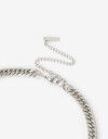 Collares Cortos Metal Collar Corto Bold De Acero - Plateado