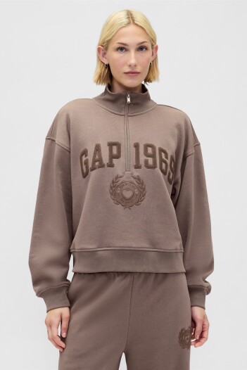 Buzo Deportivo Logo Gap Medio Cierre Mujer Plymouth Rock
