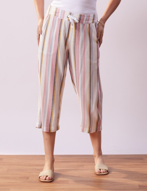 Capri Lino ROSA/MULTI