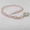 Pulsera de Plata 925 y cristales rosados Pulsera de Plata 925 y cristales rosados