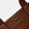 Cartera de Mano Carpi En Cuero Graneado Tabaco