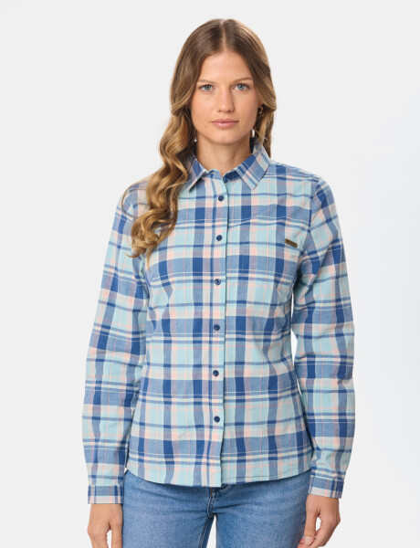 CAMISA A CUADROS Azul