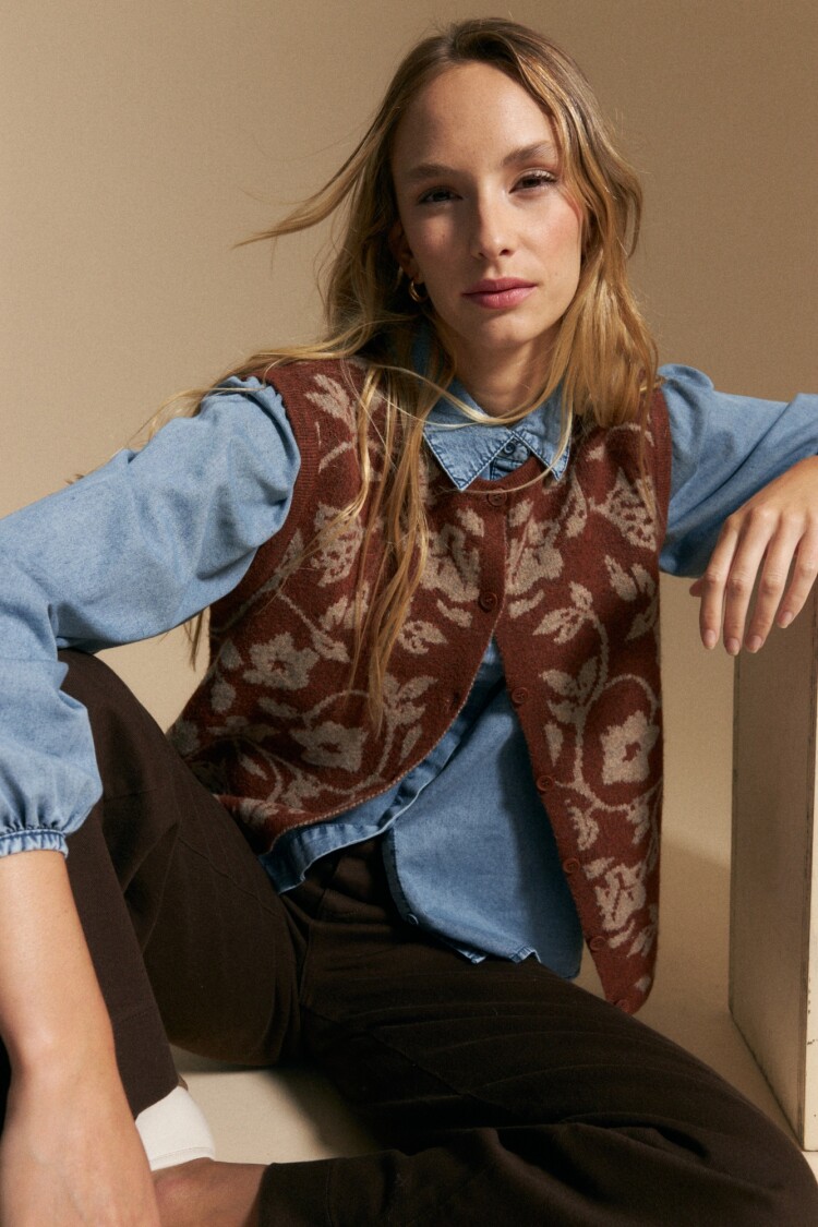 CHALECO MELINA Caramelo