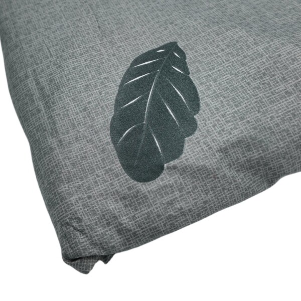 Juego de Sabanas 1 Plaza Suaves Estampado Calidad Frescas Variante Diseño Hojas Color Bordo