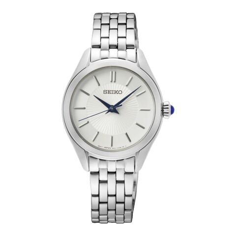 Reloj Seiko SUR537P1 para mujer con correa de acero Plateado