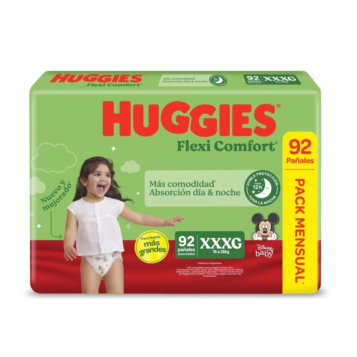 Pañales Huggies Flexi Comfort Xxxg 92U 