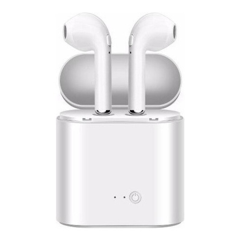 Auriculares bluetooth inalámbricos I7 con caja de carga Blanco