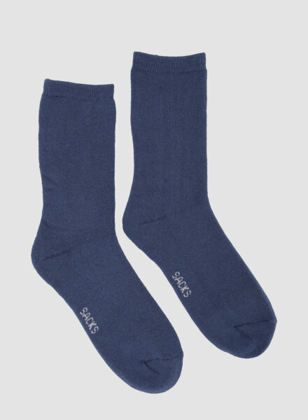 Medias lisas. de abrigo. por tener felpa interior. Azul