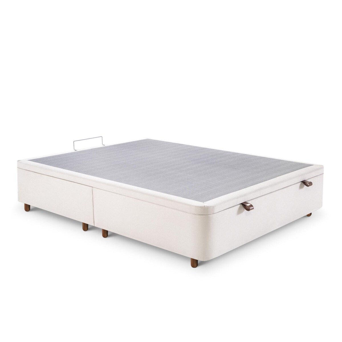 BOX BAÚL - QUEEN MADERA NATURAL-BEIGE PREMIUM 