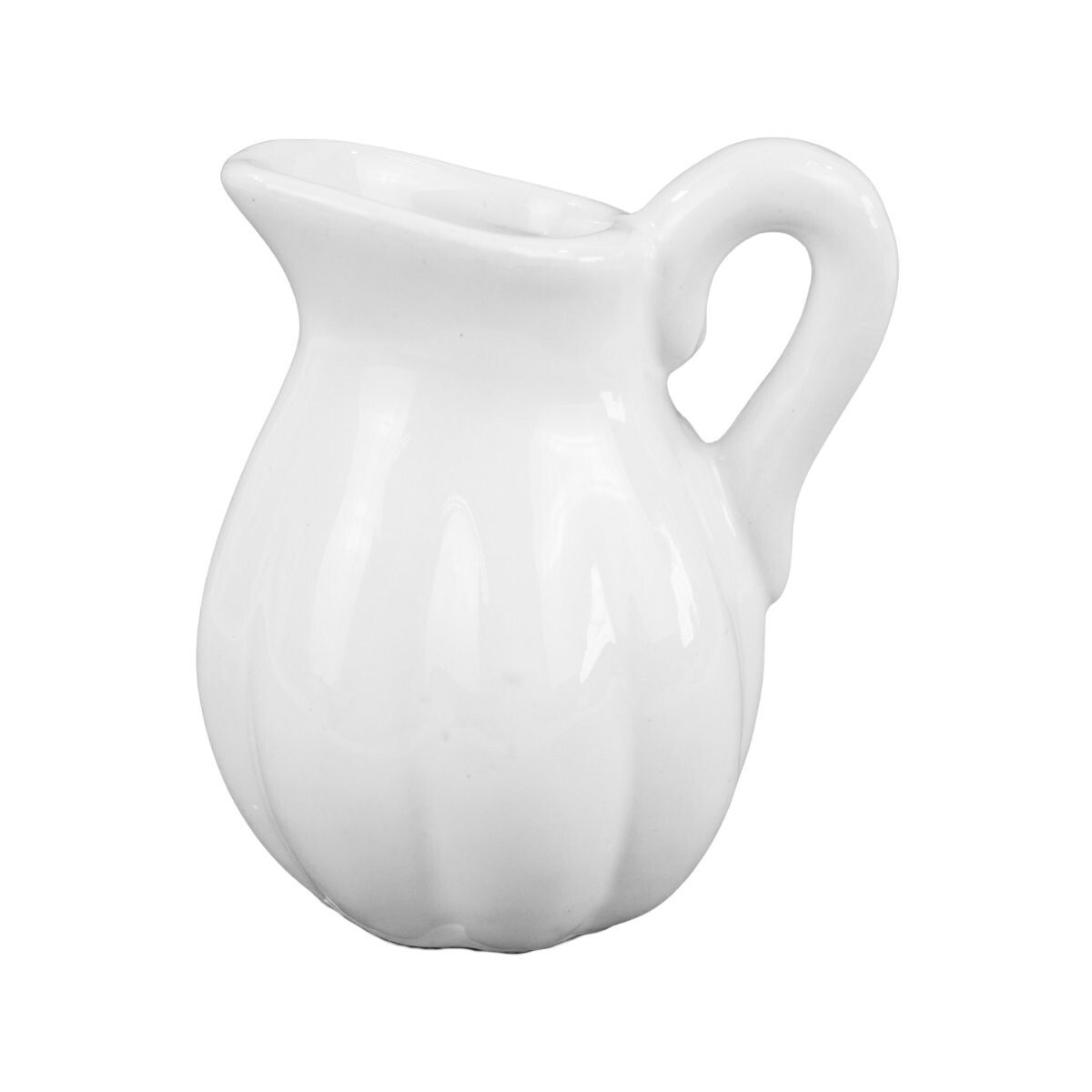 Jarra de leche de ceramica blanca 100ml 