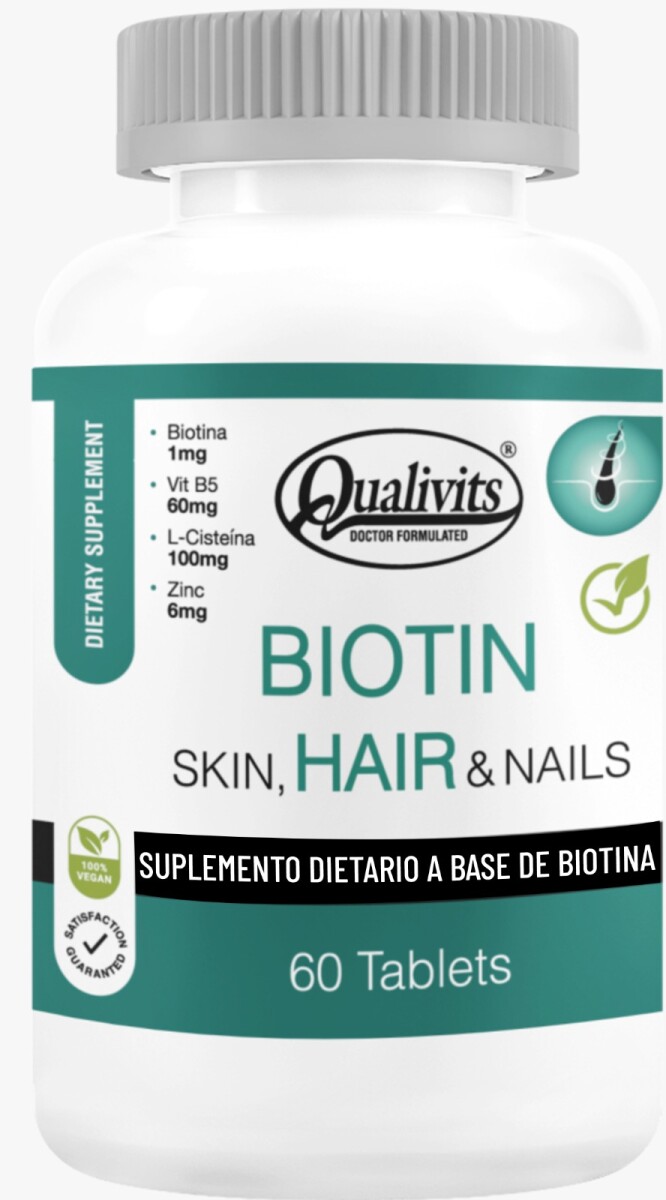 Biotin Skin Hair & Nails 60 Tabletas 