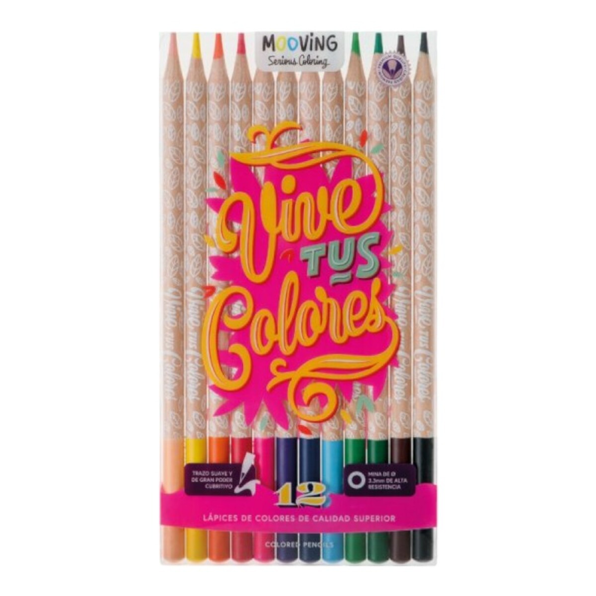 Lápices De Colores Mooving x12 
