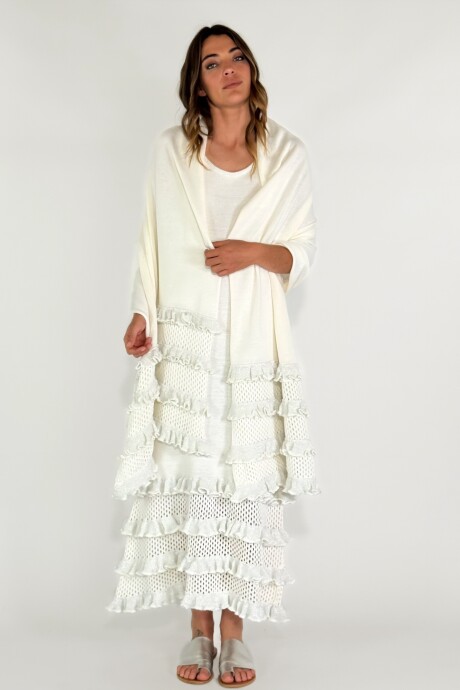 PASHMINA AZAHAR Blanco