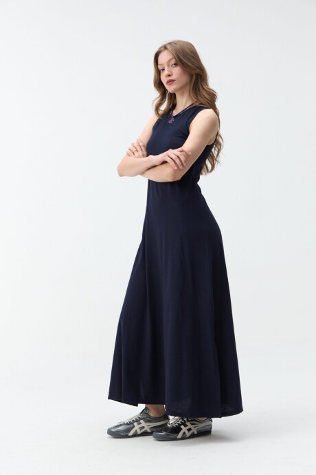 Vestido Rena Azul oscuro