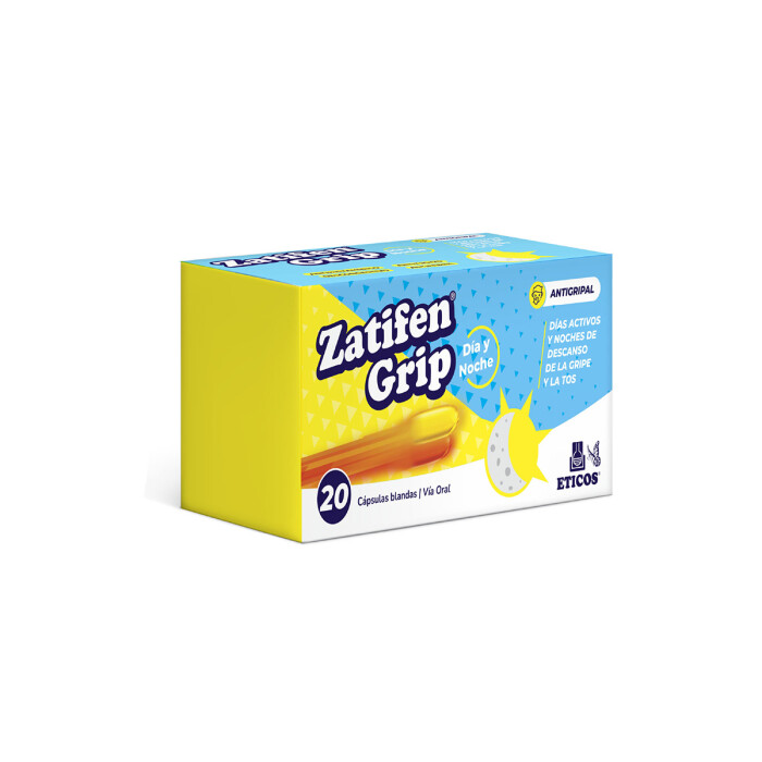 ZATIFEN GRIP DIA Y NOCHE CJ X 20 CAPS. única