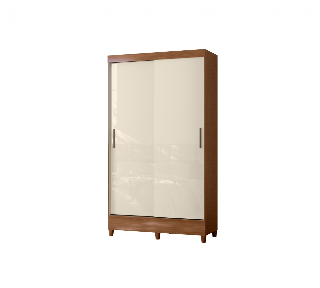 Ropero 2 puertas 2 cajones - Terminacin Jequitibá Claro 