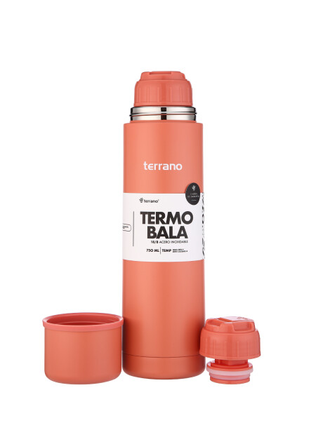 Termo Bala 750ML Metalizado Coral