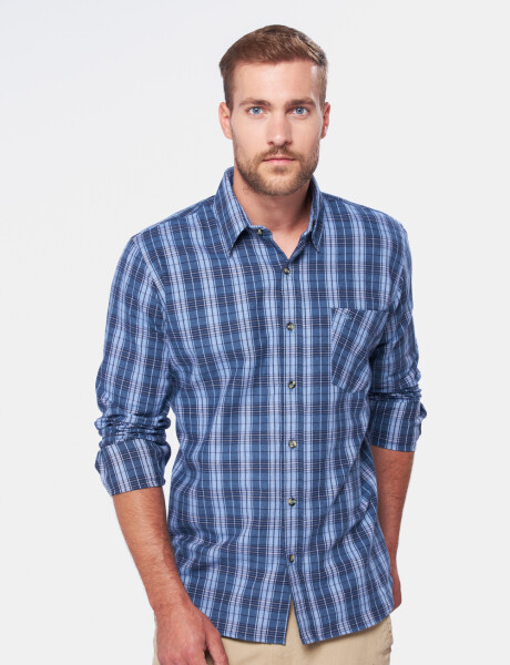 CAMISA DE VIYELA A CUADROS Unico