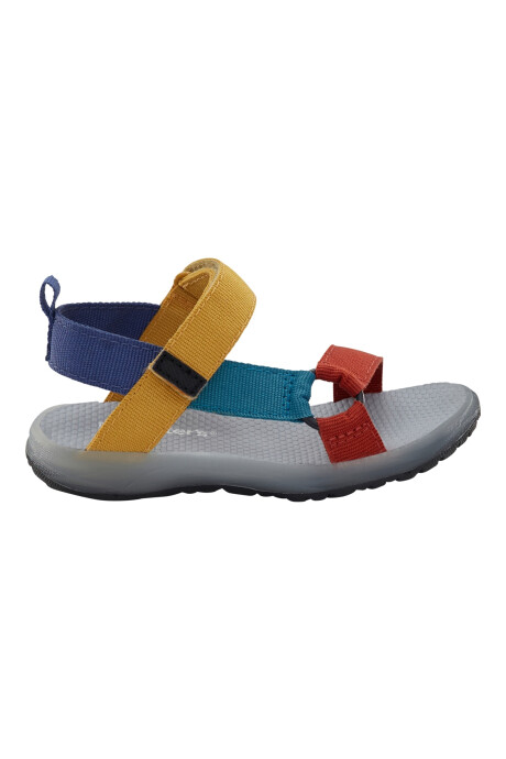 Sandalias con luces, diseño colorblock Sin color