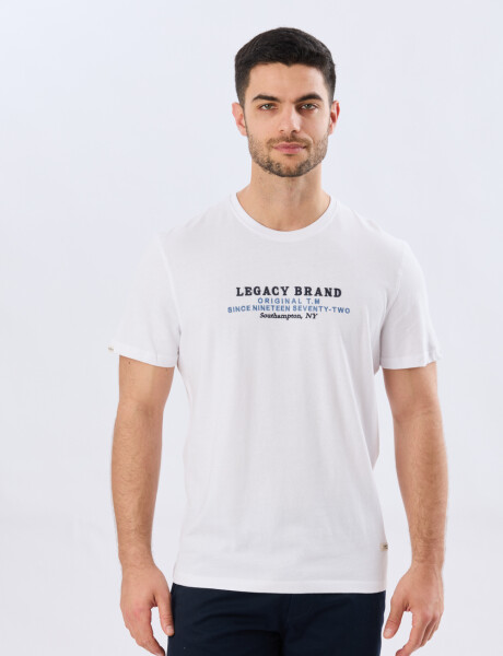 REMERA ESTAMPADA DE ALGODÓN Blanco