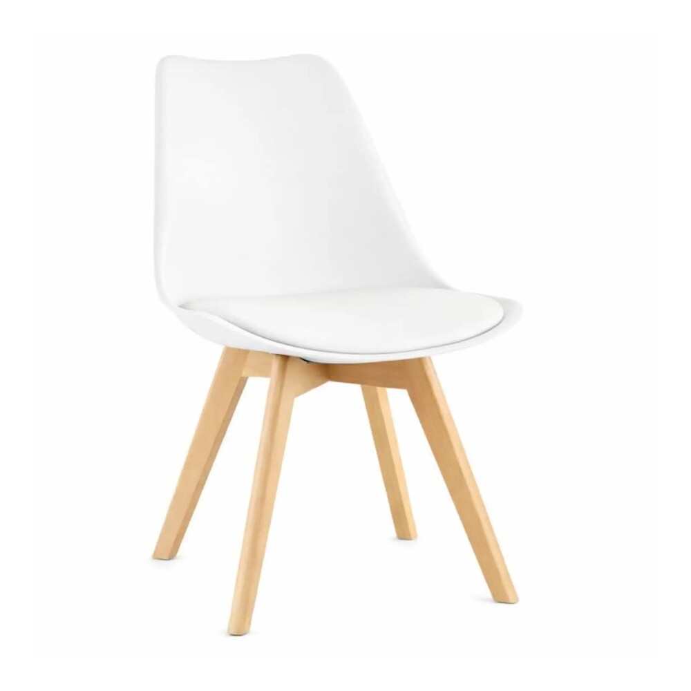 Silla de Comedor asiento Acolchonado - Eames Blanco