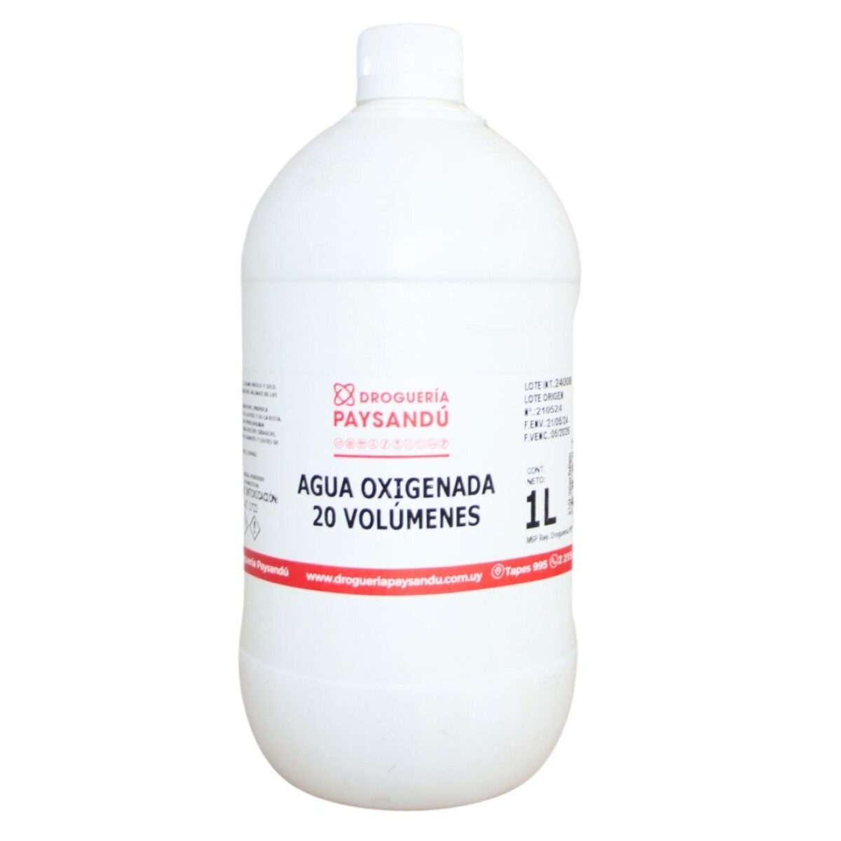 Agua Oxigenada 20 Vol. 1 L 
