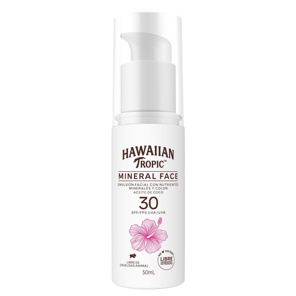 Protector Solar Hawaiian Tropic - Mineral milk para rostro FPS30 50 ml 