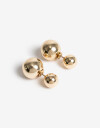 Aros Pasantes Special Price Aros Pasantes Bolones Metal - Dorado