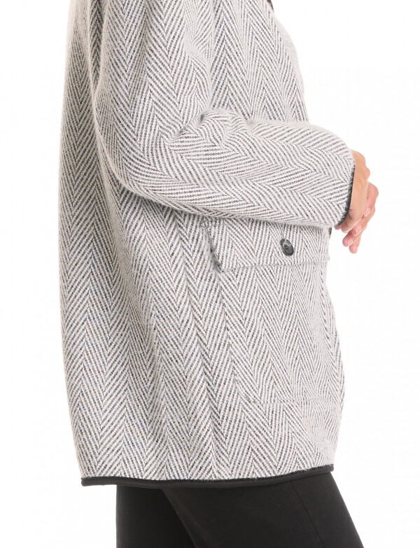 Cardigan Chevron Soft NEGRO/BLANCO